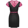 robe de chambre + culotte kumiko lc 90428 noir s-m