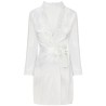 jacqueline lc 90249 robe de chambre + chemise + culotte ecru s-m