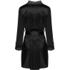 jacqueline lc 90249 robe de chambre + chemise + culotte noir l-xl