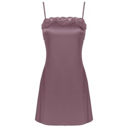 jacqueline lc 90249 robe de chambre + chemise + culotte violet l-xl