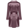 jacqueline lc 90249 robe de chambre + chemise + culotte violet l-xl