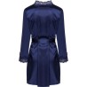 jacqueline lc 90249 robe de chambre + chemise + culotte bleu marine s-m