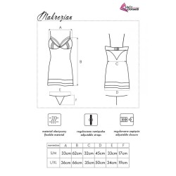 chemise + culotte makrezian lc 90545 noir l-xl