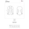 corps + peignoir silomin lc 1401 noir taille unique