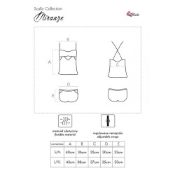 chemise miraaze lc 90567 + short noir l-xl