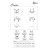moridam lc 90552 soutien-gorge + jarretière + culotte négro l-xl
