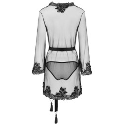 robe de chambre + culotte herina lc xg056 noir taille unique