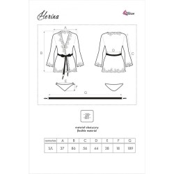 robe de chambre + culotte herina lc xg056 noir taille unique