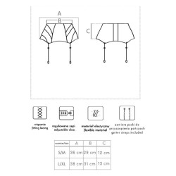sevem lc 90277-1 porte-jarretelles noir l-xl
