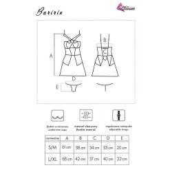 chemise + culotte baririn lc 90633 noir