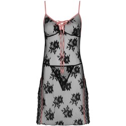 karonin lc 90628 chemise + culotte noir l-xl
