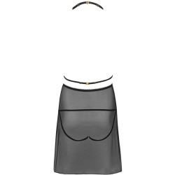 malviami lc 90625 chemise + culotte noir l-xl