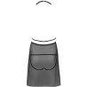 malviami lc 90625 chemise + culotte noir l-xl
