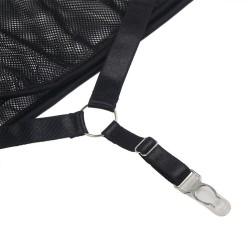 robe transparente  dos liquide noir s-m