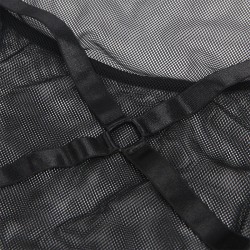 robe transparente  col dos noir l-xl