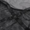 robe transparente  col dos noir l-xl
