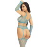 bas & gants crop top bleu
