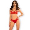 cr 4676 ensemble deux pièces rouge m