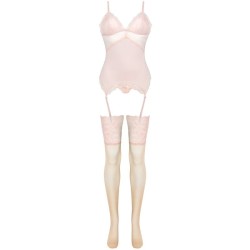 ensemble persinne pêche corset + culotte + bas