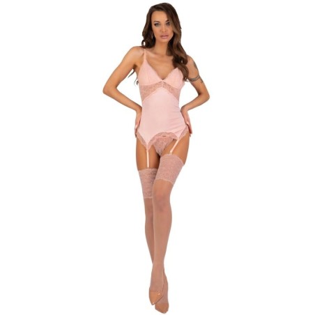 ensemble persinne pêche corset + culotte + bas