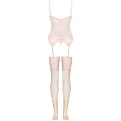 ensemble persinne pêche corset + culotte + bas
