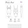 ensemble persinne pêche corset + culotte + bas