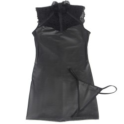 robe sexy en cuir l-xl