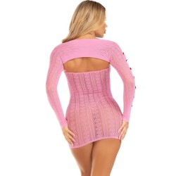 robe coeur & noeuds rose taille unique