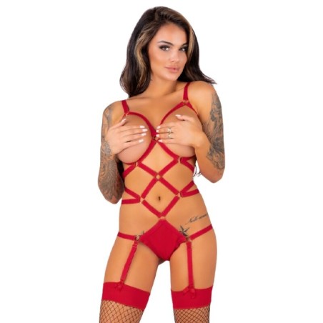 thiara lc 20213 ensemble corps + bas rouge s-m