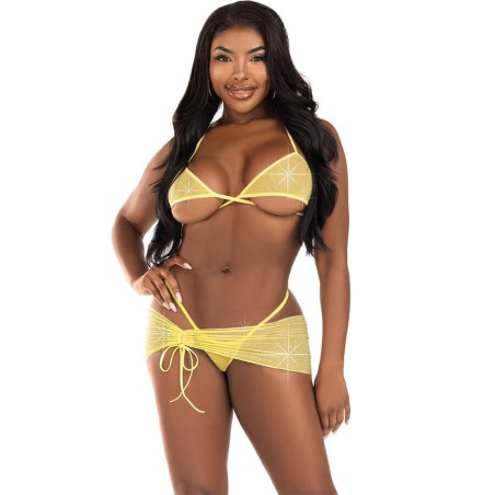ensemble trois pièces diamants jaune m-l