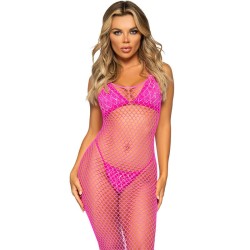 robe longue filet fuchsia taille unique