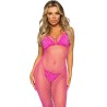 robe longue filet fuchsia taille unique