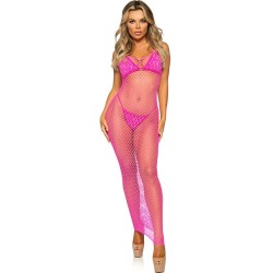 robe longue filet fuchsia taille unique