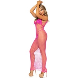 robe longue filet fuchsia taille unique