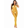 robe longue filet jaune taille unique