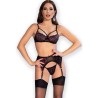 cr 4693 set quatre pièces rose-noir s