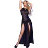cr 4685 robe longue à capuche noir l