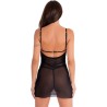 krolina lc 90734 chemise + string noir s-m