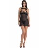 krolina lc 90734 chemise + string noir s-m