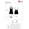 krolina lc 90734 chemise + string noir s-m