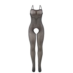 951726 bodystocking noir en résille élastique sans fourrure taille unique