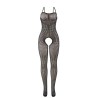 951726 bodystocking noir en résille élastique sans fourrure taille unique