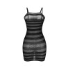 951733 robe réseille rayures noires taille unique