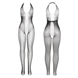 951832 bodystocking avec dos ouvert et détails croisés noir taille unique