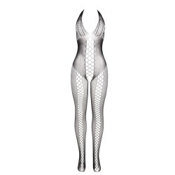 951832 bodystocking avec dos ouvert et détails croisés noir taille unique