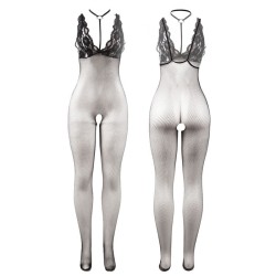 951993 bodystocking résille transparente noire sans fourrure taille unique