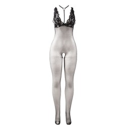 951993 bodystocking résille transparente noire sans fourrure taille unique
