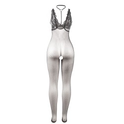 951993 bodystocking résille transparente noire sans fourrure taille unique