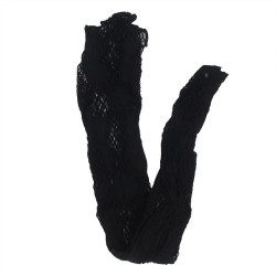 952129 bodystocking réseille avec motif robe et détails floraux noir taille unique