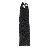952198 robe resille avec diamants brillants noir taille unique